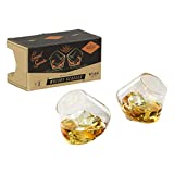Gentlemen's Hardware Rocking Whisky Vasos, Plata, Juego de 2